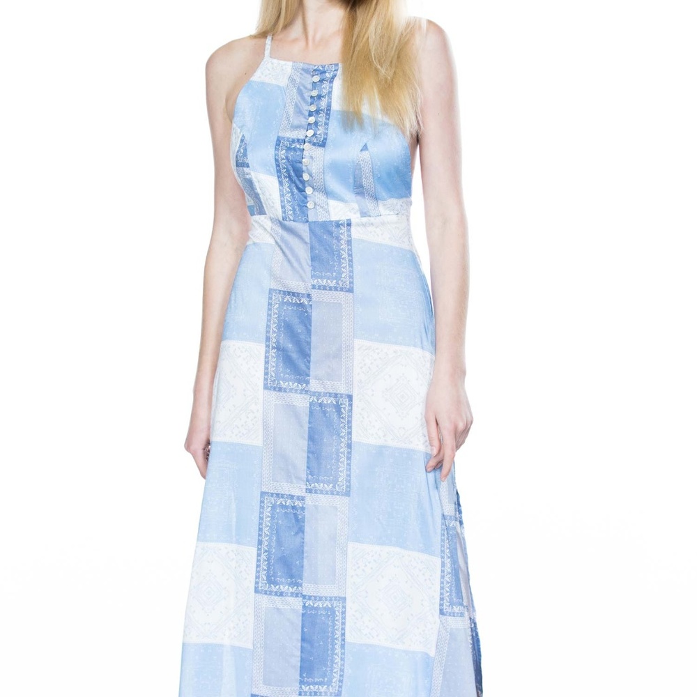 HALTER  SLEEVELESS DRESS - Picture 3 of 8
